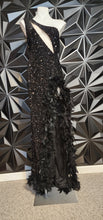 Load image into Gallery viewer, NWT FASHION NOVA SEQUIN FUR GOWN         SZ 1X (12/14 FIT)
