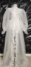 Load image into Gallery viewer, POLKA DOT SHEER DUSTER         SZ SM-MED
