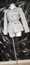 Load image into Gallery viewer, DICTIONARY DENIM JACKET     SZ MEDIUM

