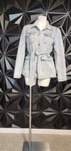 Load image into Gallery viewer, DICTIONARY DENIM JACKET     SZ MEDIUM
