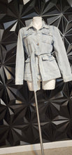 Load image into Gallery viewer, DICTIONARY DENIM JACKET     SZ MEDIUM
