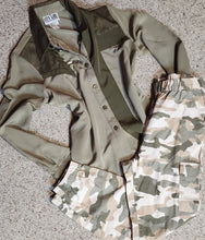 Load image into Gallery viewer, CAMO PANT/BLOUSE 2 PIECE SET  SZ 10

