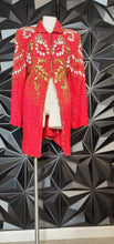 Load image into Gallery viewer, Jewel Queen sequin/beaded duster      sz 2x

