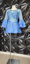 Load image into Gallery viewer, Handmade sequin fit and flare top        sz 12/14 fitting (specs below)

