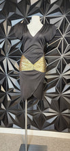 Load image into Gallery viewer, David Howard vintage black dress      sz 9/10 (best fitting sz 6)
