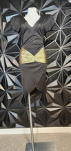 Load image into Gallery viewer, David Howard vintage black dress      sz 9/10 (best fitting sz 6)

