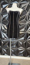 Load image into Gallery viewer, NWT Naked Wardrobe rhinestone dress        sz med (Best fitting sz small)
