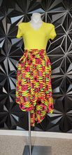 Load image into Gallery viewer, Ankara high low skirt      sz one size (sm-large)

