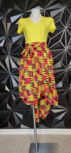 Load image into Gallery viewer, Ankara high low skirt      sz one size (sm-large)
