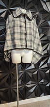Load image into Gallery viewer, NWT houndstooth poncho        ones size (sm-large)
