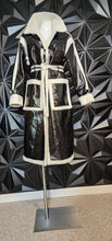 Load image into Gallery viewer, Fashion nova faux leather trench coat         sz xl

