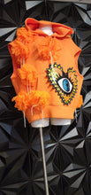 Load image into Gallery viewer, Akira tulle patch sweater  sz lrg/xlrg
