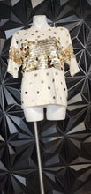 Load image into Gallery viewer, Carlos Arias  big sequin top        sz med-lrg

