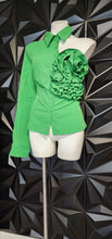 Load image into Gallery viewer, Unbranded green 1 arm top            sz xxl (runs small), best fit sz lrg (14)
