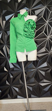 Load image into Gallery viewer, Unbranded green 1 arm top            sz xxl (runs small), best fit sz lrg (14)
