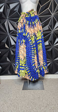 Load image into Gallery viewer, Ankara skirt w/attached waist belt            sz one size
