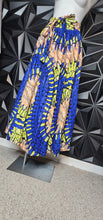Load image into Gallery viewer, Ankara skirt w/attached waist belt            sz one size

