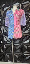 Load image into Gallery viewer, Laura Katherine multicolor stripe top          sz 24, best fitting 2x
