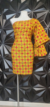 Load image into Gallery viewer, Ankara 1 arm Dress          sz Untagged, Best fitting sz medium
