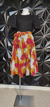 Load image into Gallery viewer, Ankara multicolored skirt          sz med-1x
