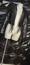 Load image into Gallery viewer, Azaela Wang fringe jacket        sz med( best fit sz small)
