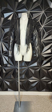 Load image into Gallery viewer, Azaela Wang fringe jacket        sz med( best fit sz small)
