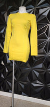 Load image into Gallery viewer, Akira yellow dress       sz small
