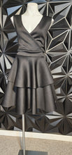 Load image into Gallery viewer, Black fit and flare layered dress      sz 3x(1x/2x fitting)
