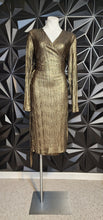 Load image into Gallery viewer, NWT Rachel Roy gold wrap dress         sz xxl
