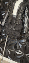 Load image into Gallery viewer, NWT Sincerely Jules leather fringe skirt         sz med 6/8
