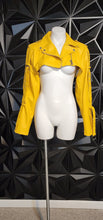 Load image into Gallery viewer, NWT Hot &amp;Delicious faux leather crop jacket      sz lrg (fitting med-large)
