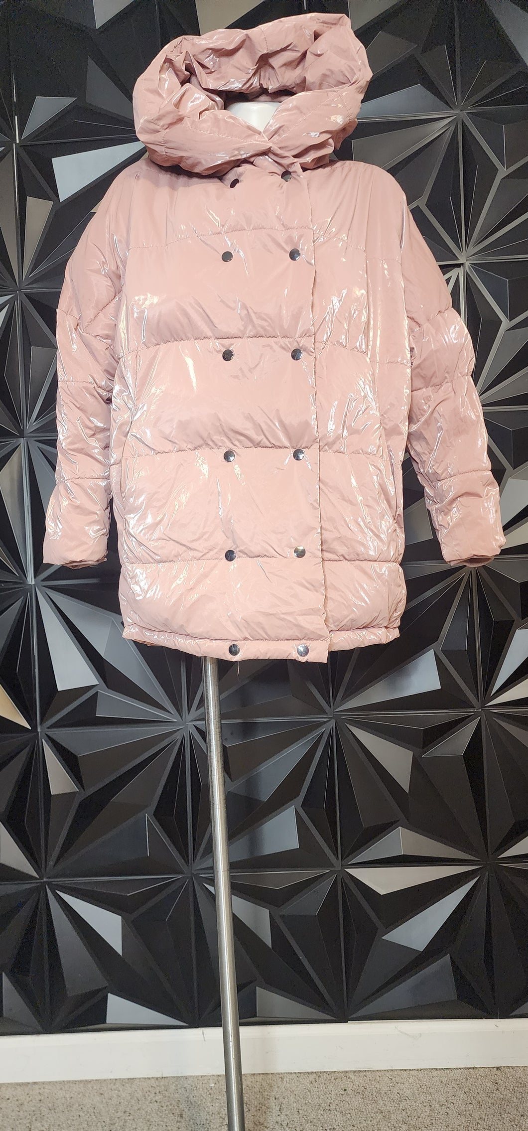 Zara pink oversize coat          sz sm-large
