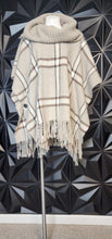 Load image into Gallery viewer, Johnston and Murpy plaid print poncho          one size (up to 2x)

