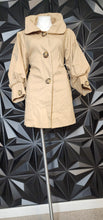 Load image into Gallery viewer, Azel Hazel short  trench jacket         sz medium
