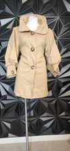 Load image into Gallery viewer, Azel Hazel short  trench jacket         sz medium
