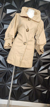 Load image into Gallery viewer, Azel Hazel short  trench jacket         sz medium
