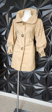 Load image into Gallery viewer, Azel Hazel short  trench jacket         sz medium
