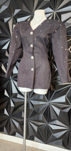 Load image into Gallery viewer, R&amp;M Richards rhinestone blazer         sz 10, best fitting 8/10
