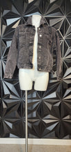 Load image into Gallery viewer, Shein distress fringe jacket       sz med-lrg
