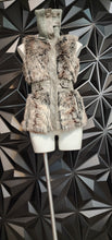 Load image into Gallery viewer, NWT Dollhouse outerwear  fur vest         sz med, best fit small
