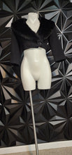 Load image into Gallery viewer, Walter fur crop blazer         sz 8
