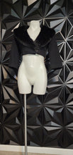 Load image into Gallery viewer, Walter fur crop blazer         sz 8
