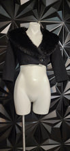 Load image into Gallery viewer, Walter fur crop blazer         sz 8

