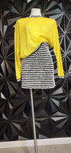Load image into Gallery viewer, Stripe skirt and netted top       sz lrg/xlrg
