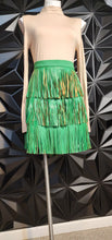 Load image into Gallery viewer, Jade by Jane leather fringe skirt          sz 2x
