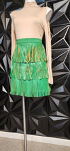 Load image into Gallery viewer, Jade by Jane leather fringe skirt          sz 2x
