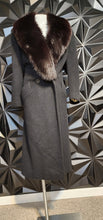 Load image into Gallery viewer, Bill Blass fur trench coat           sz 10
