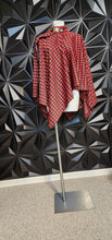 Load image into Gallery viewer, Anne Klein houndstooth poncho           sz lrg (one size)
