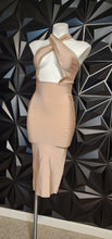 Load image into Gallery viewer, Chained spandex bodycon dress         sz sm (fitting sz 4)
