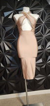 Load image into Gallery viewer, Chained spandex bodycon dress         sz sm (fitting sz 4)
